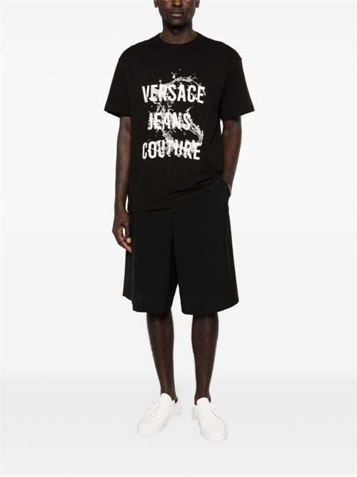 T-shirt uomo mezza manica con stampa Versace jeans Couture | 80GAHC01CJ01C899